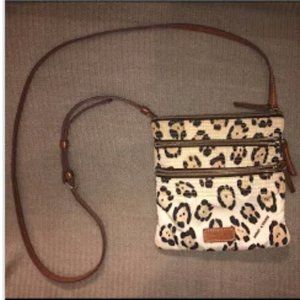 Dooney & Bourke Bags-Leopard Print 3 Pocket Purse